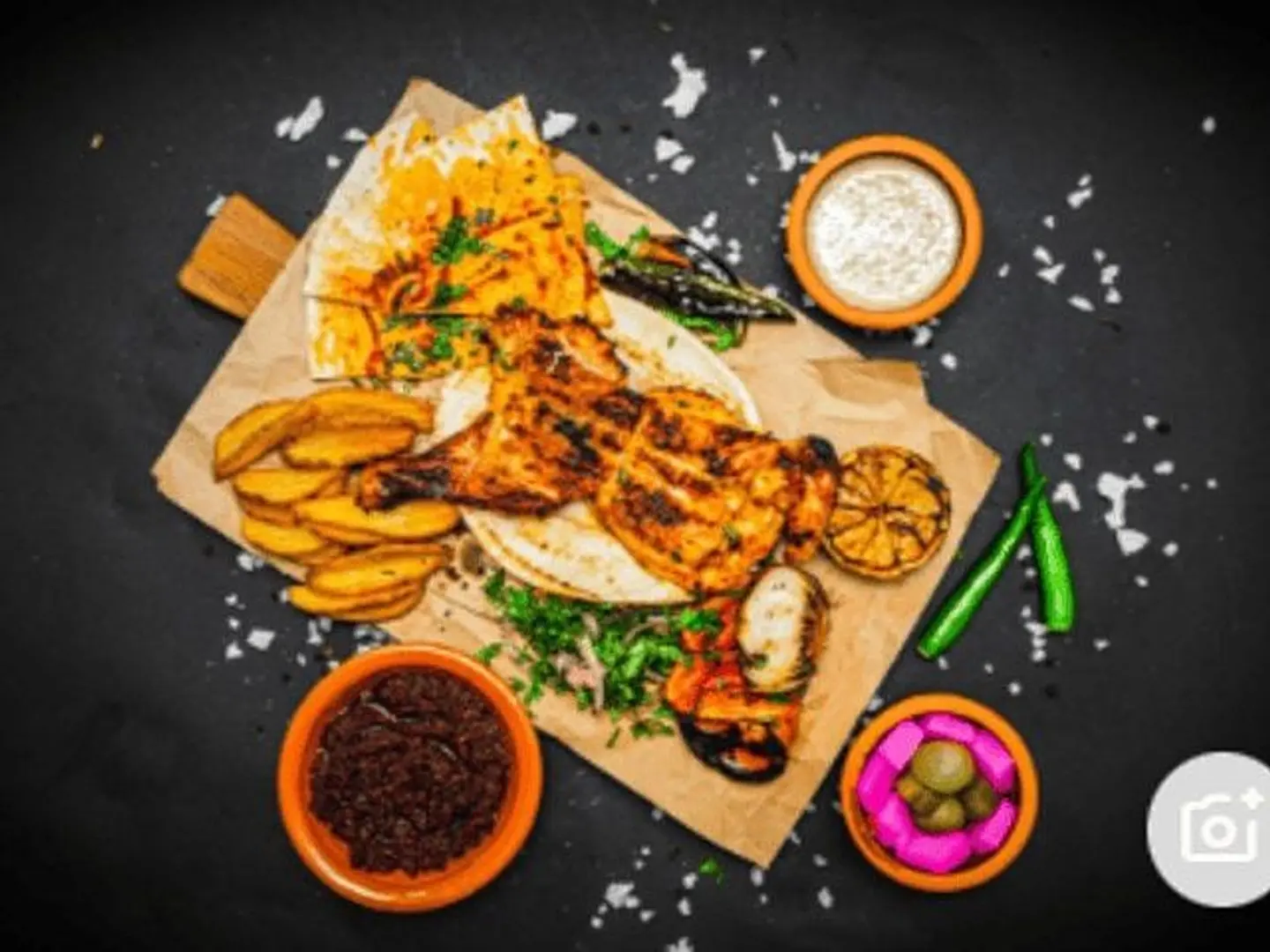 دجاج الفحم - دجاجة كاملة