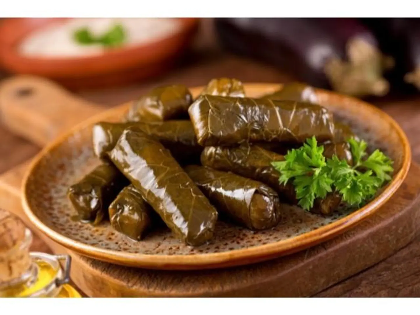 Stuffed Grape Leaves.