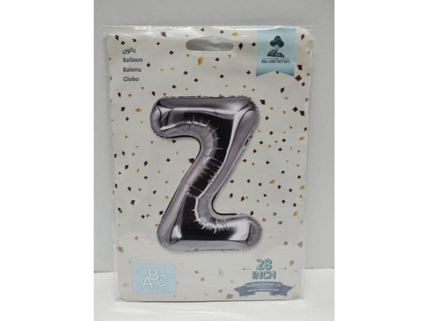 Silver Balloon Letter Z