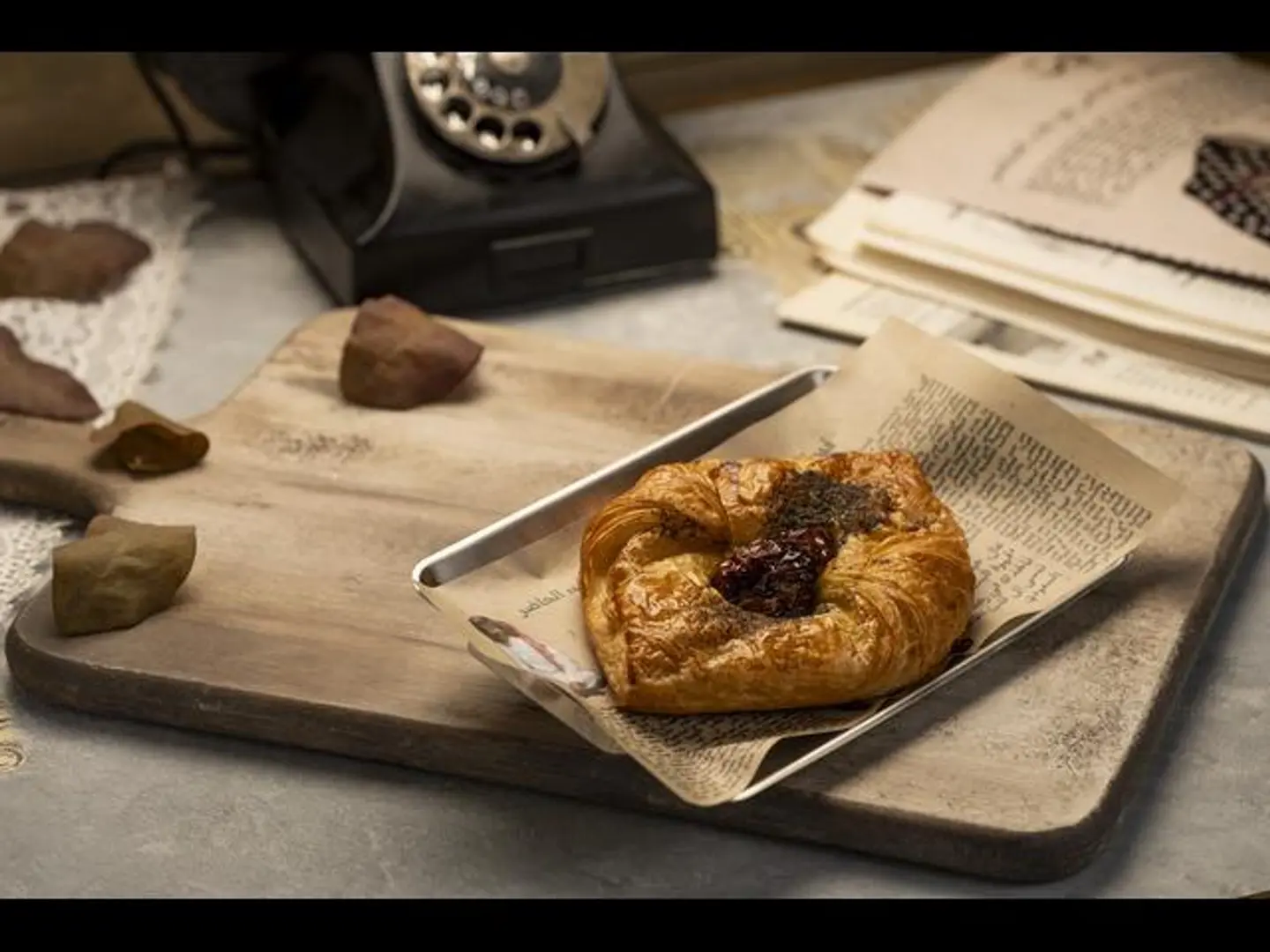 دانيش الطماطم المجففة مع البيستو