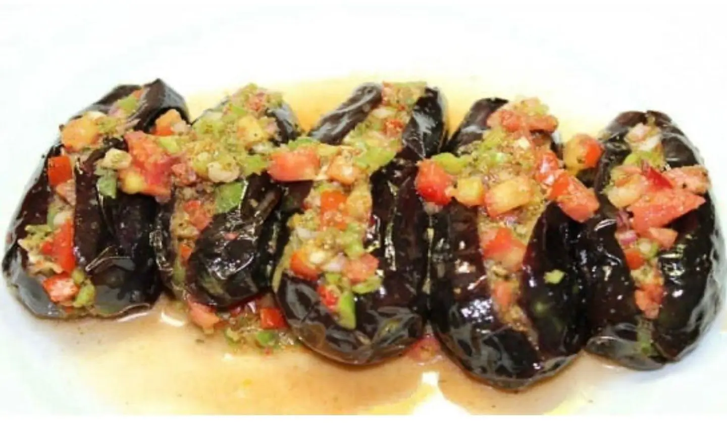 Plate Of Pickled Eggplant