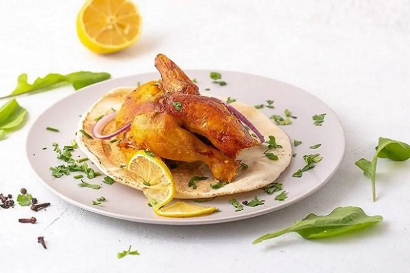 نص حبة دجاج شواية بدون رز