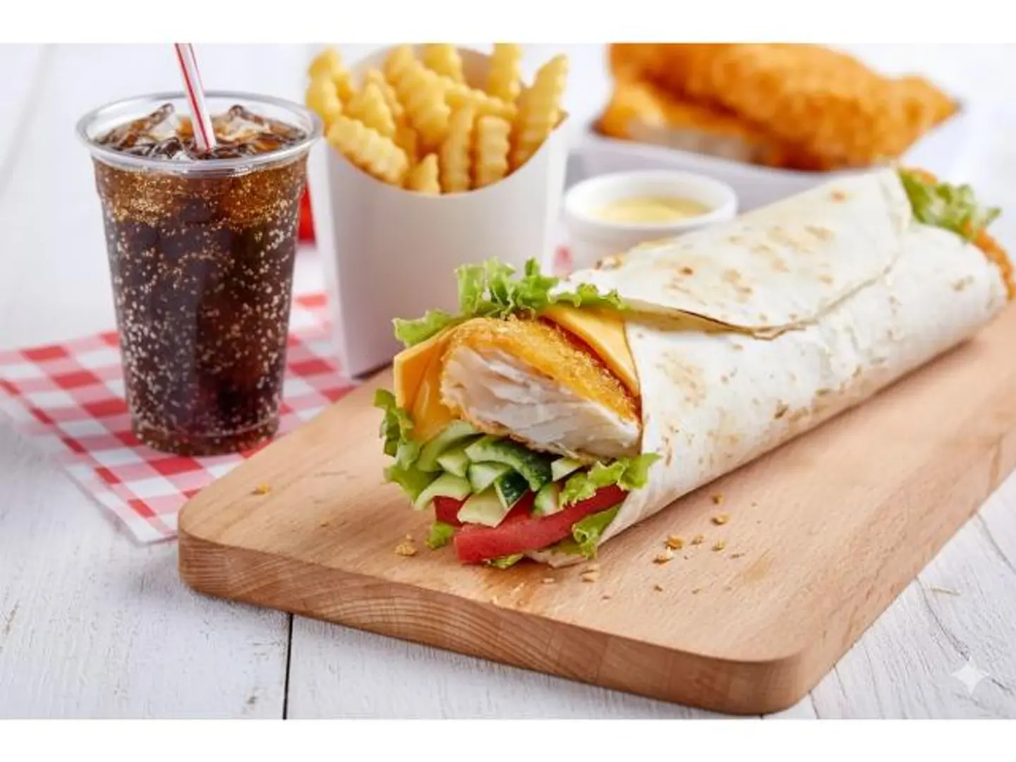 Fish Nuggets Roll Meal