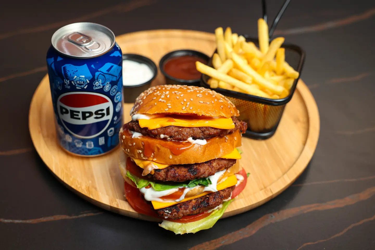 Triple Chicken Burger