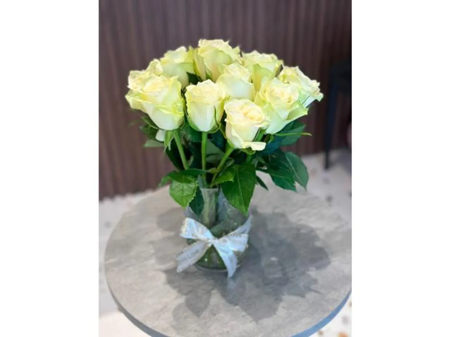 Purity Of Roses Vase