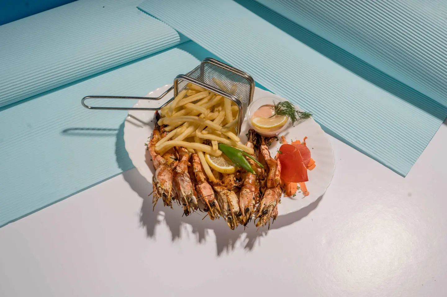 روبيان مشوي بالجبنه