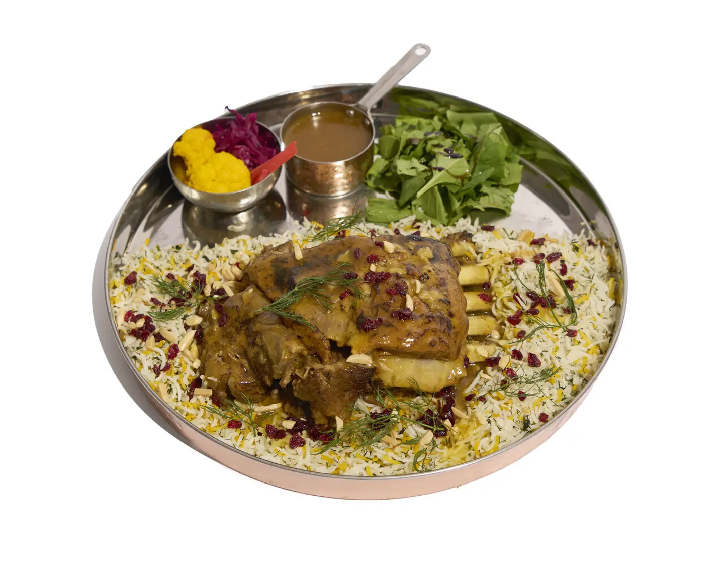 Persian Style Slow Cooked Lamb Rack With Dill Rice