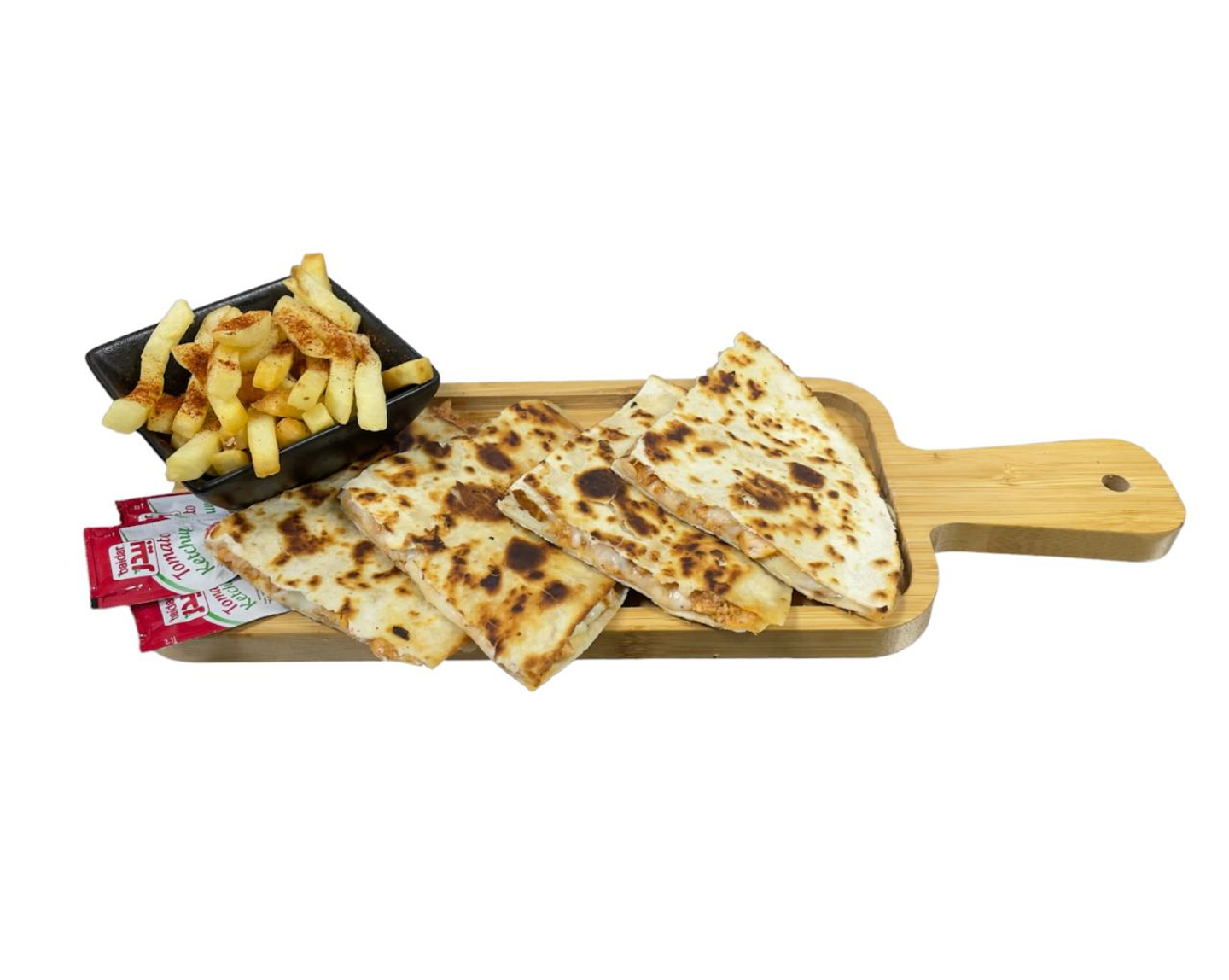 Chicken Quesadilla With Fries