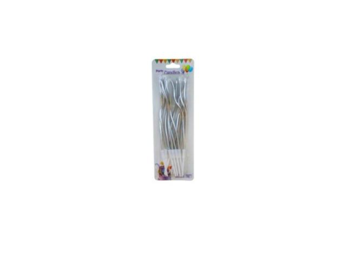 Silver Curved Candles