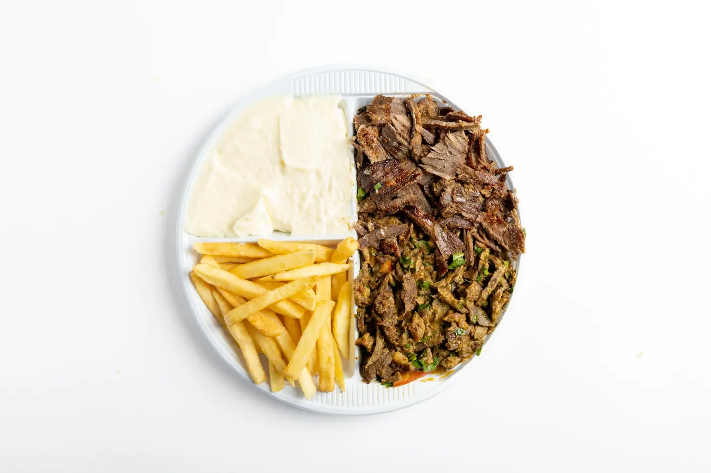 شاورما صحن لحم كبير فرط