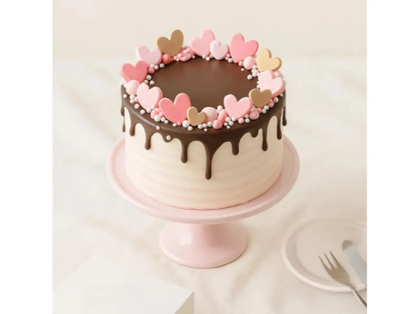 كعكة الكريمة المتساقطة