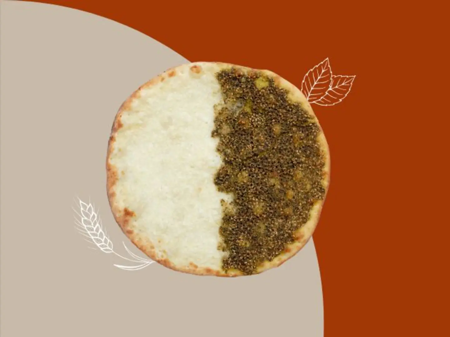 Mankoushe Cheese And Zaatar