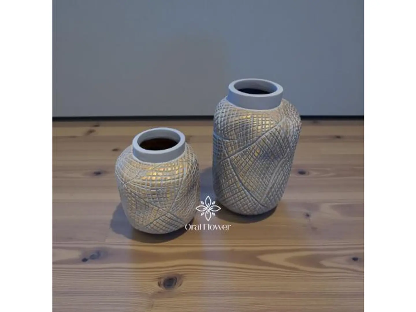 طقم فازة سراميك