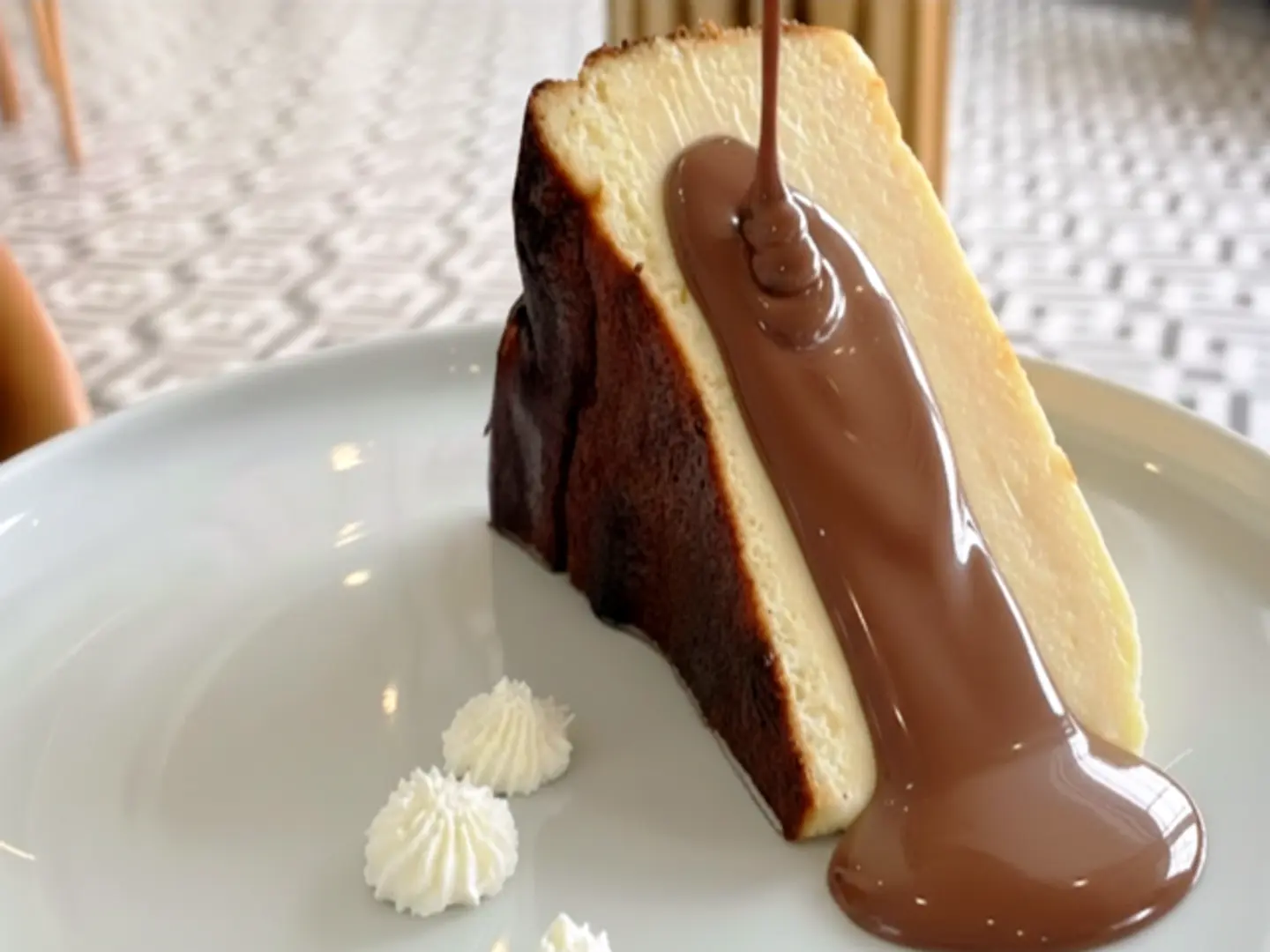 San Sebastian Cake - San Sebastian Cheesecake With Belgian Chocolate