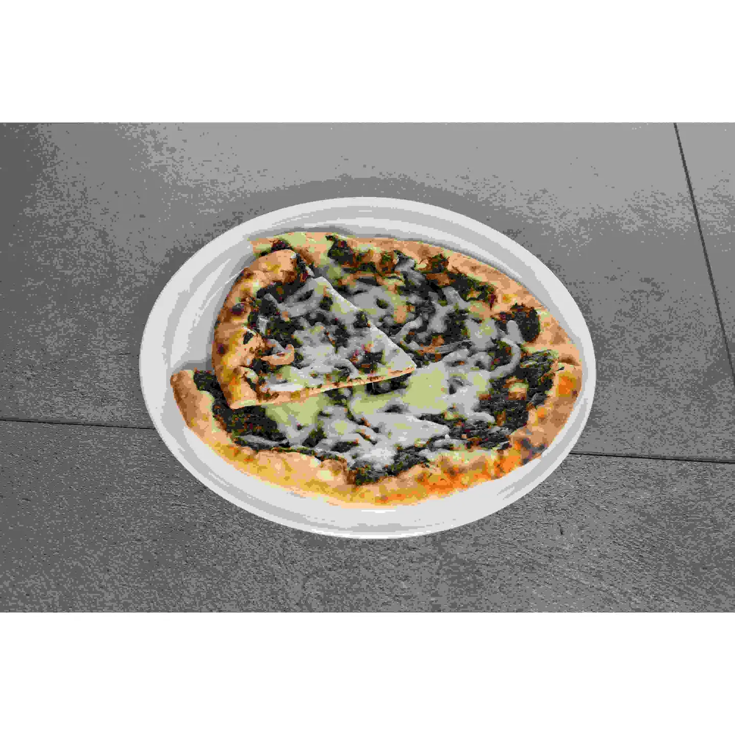 سبانخ بالجبن السائل