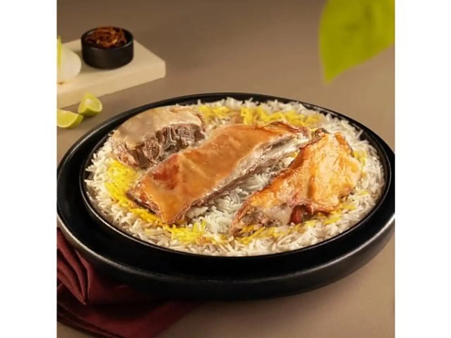 A Person Of Mandi Meat With Rice