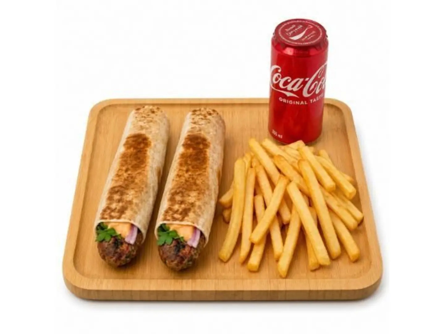 Flatbread Meat Kebab Meal