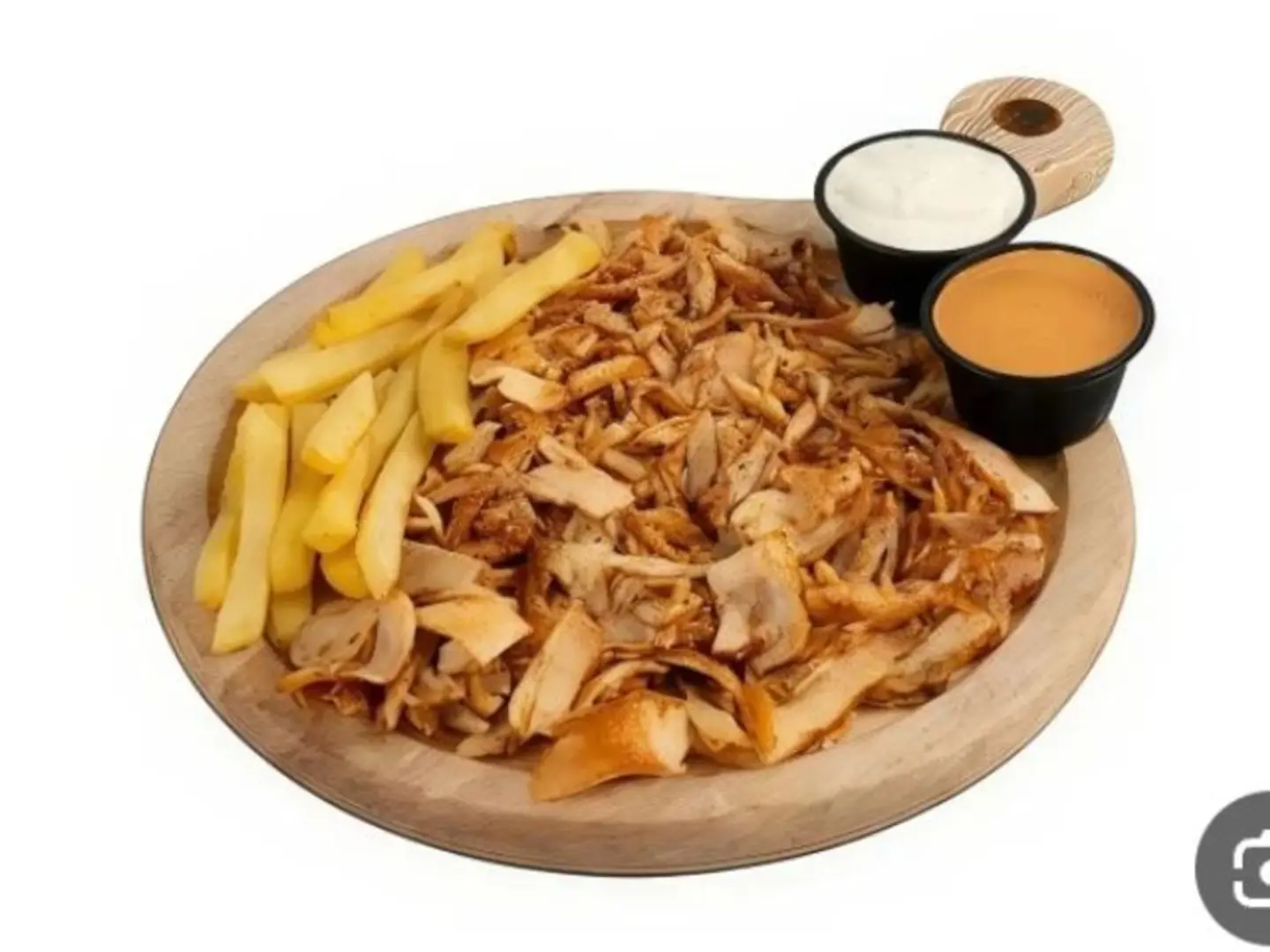 صحن شاورما فرط وسط