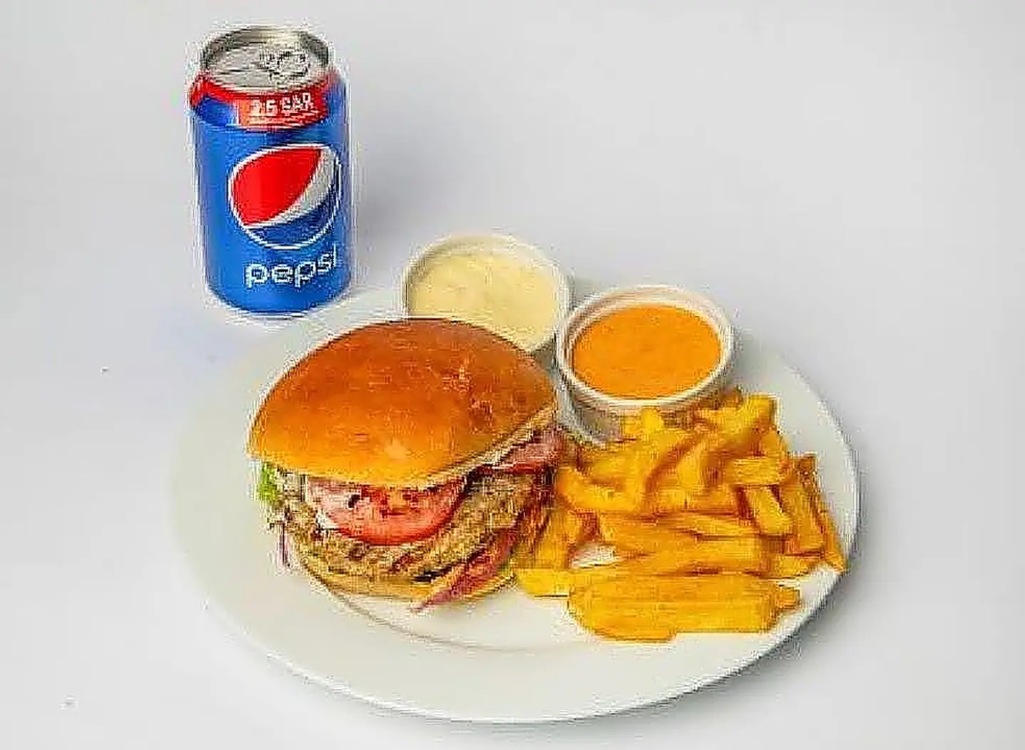 وجبة برجر دجاج