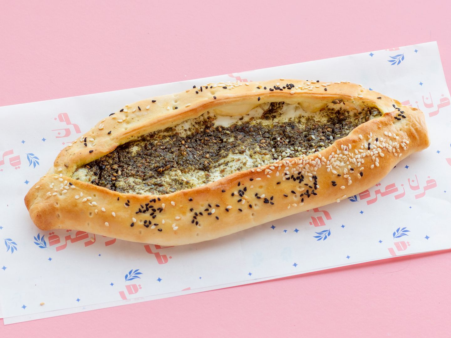 قارب لبنة و زعتر