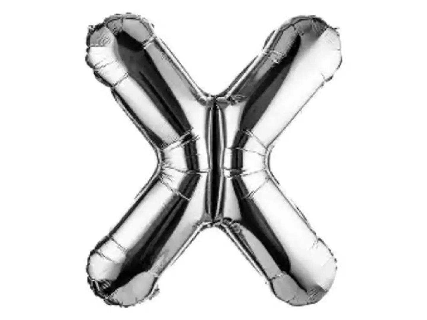 Silver Letter Balloons X