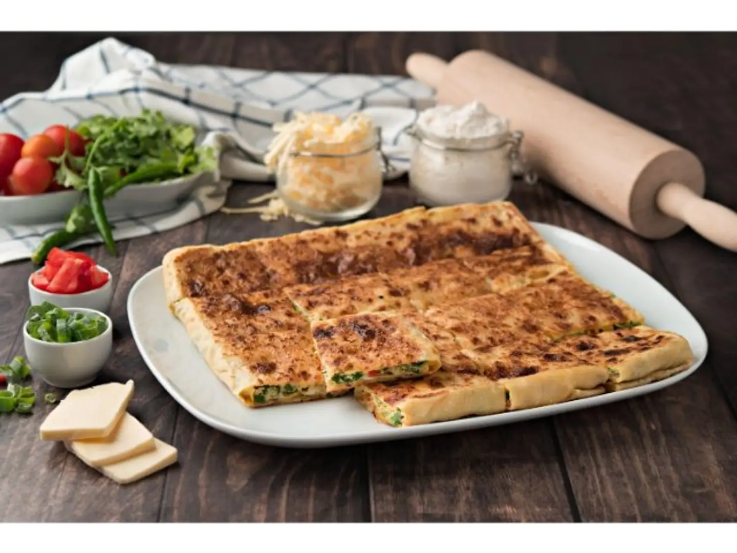 مطبق شيدر خضار