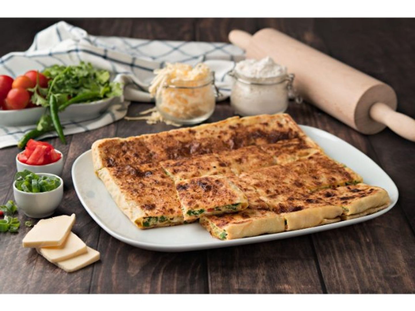 مطبق شيدر خضار