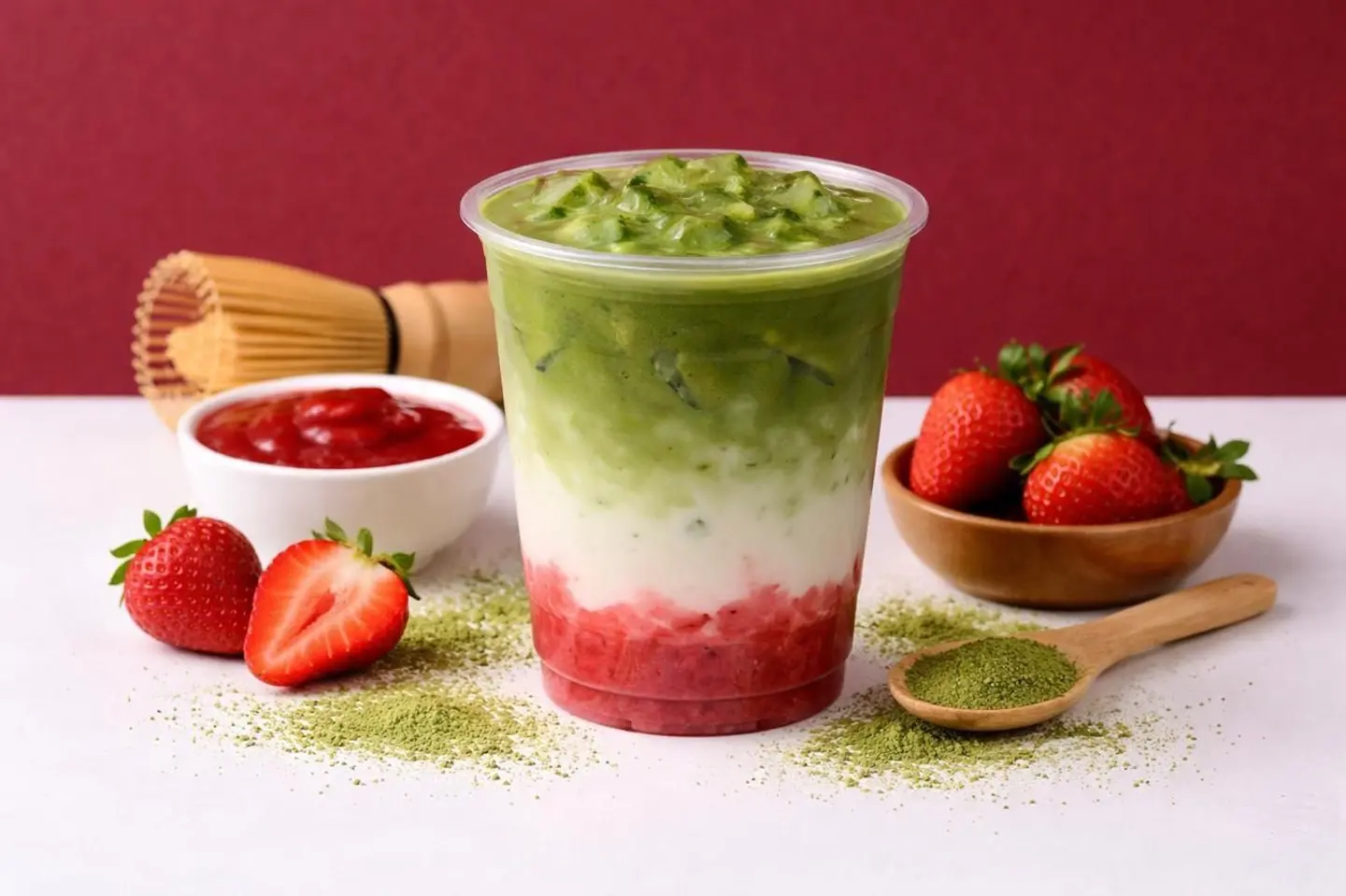 ماتشا فراولة