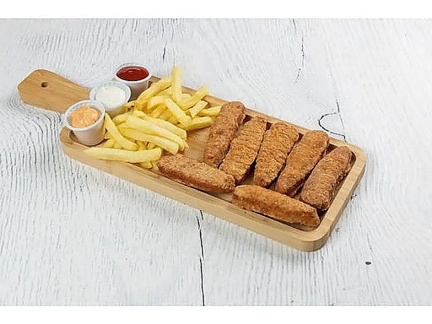 Spicy Boneless Chicken With Fries (Strips)