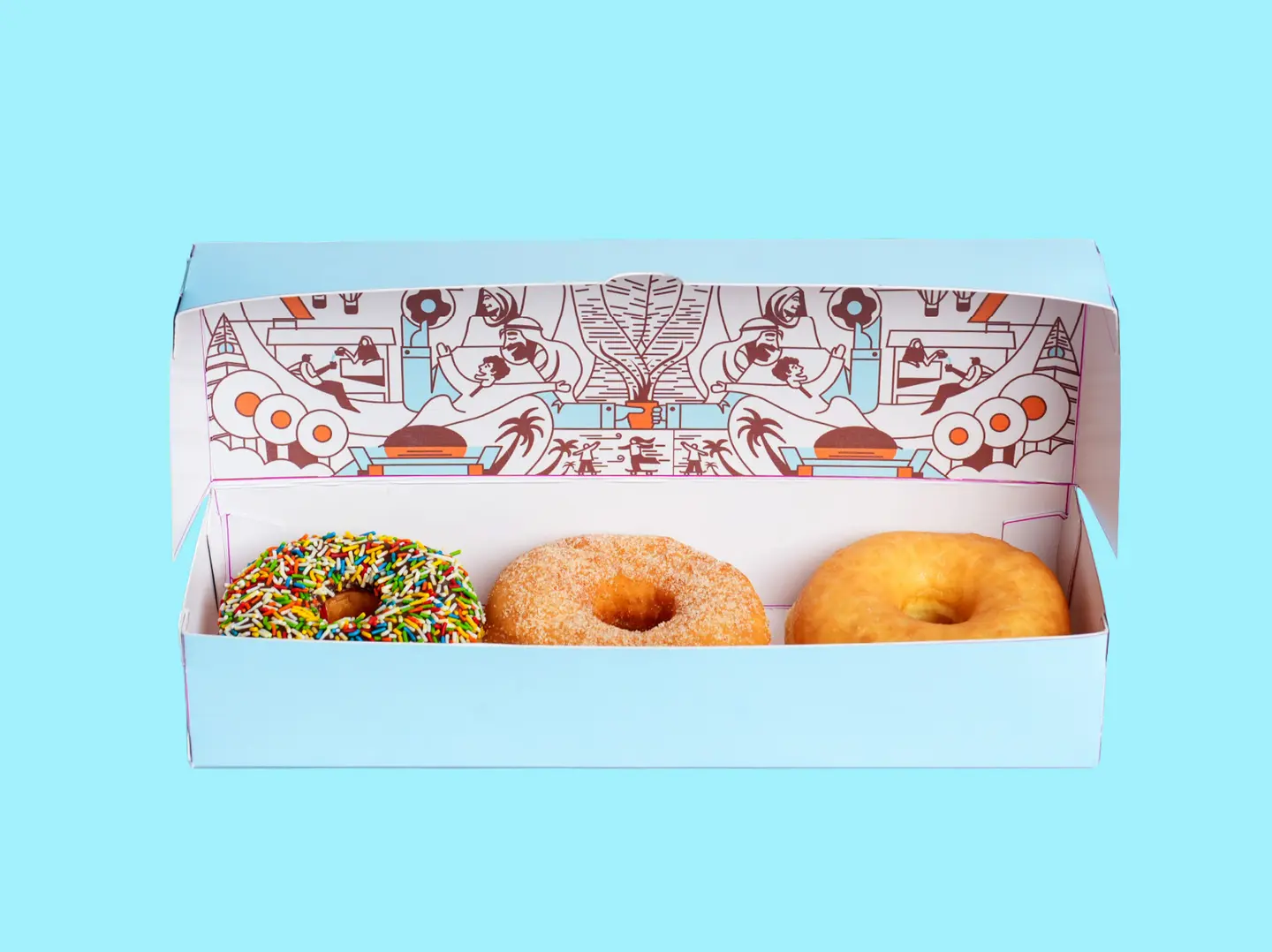 بوكس 3 حبات دونات