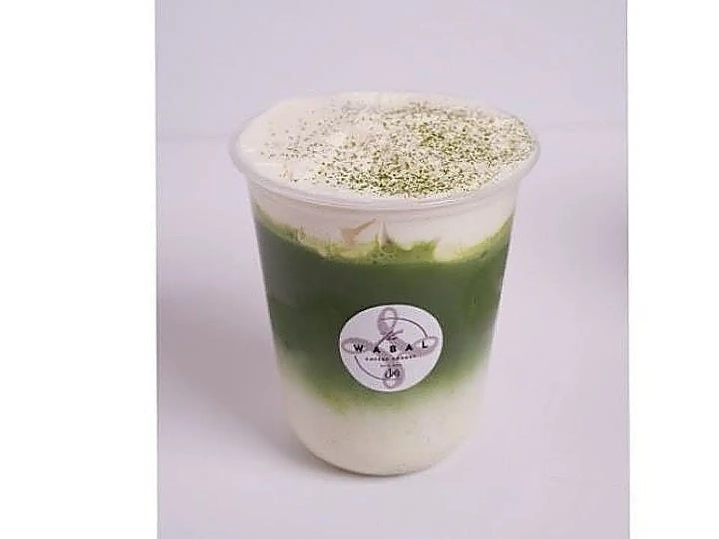 Matcha Ice Latte With Cold Foam Sweetend