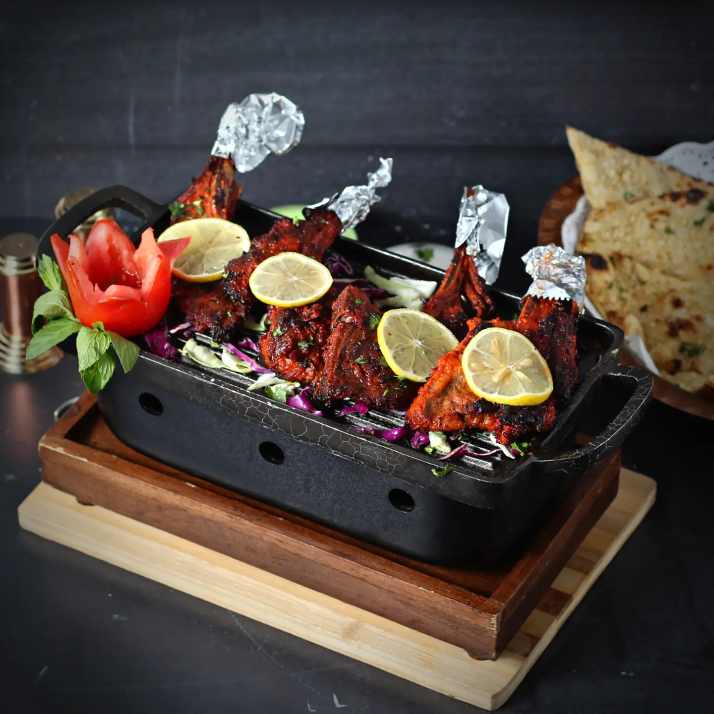 قطع لحم غنم تندوري