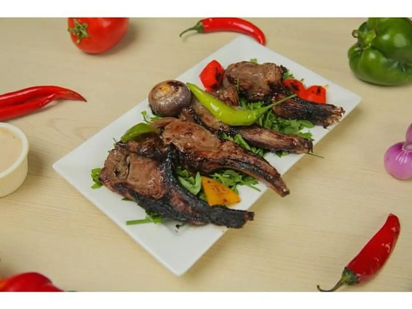 Grilled Ribs Platter