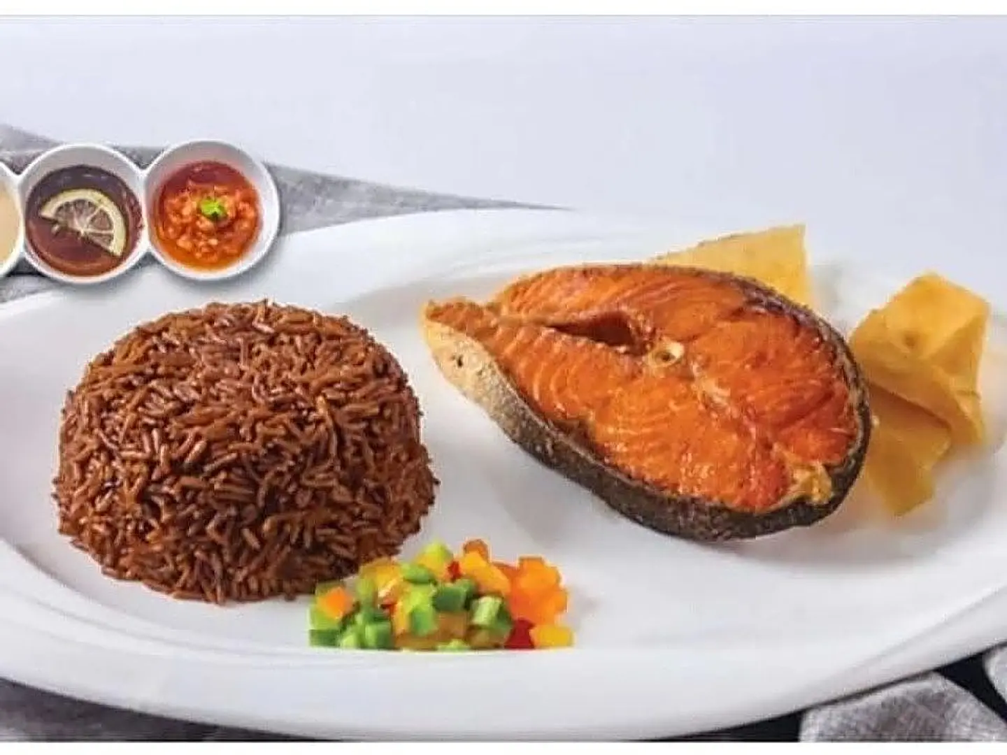 وجبة سلمون