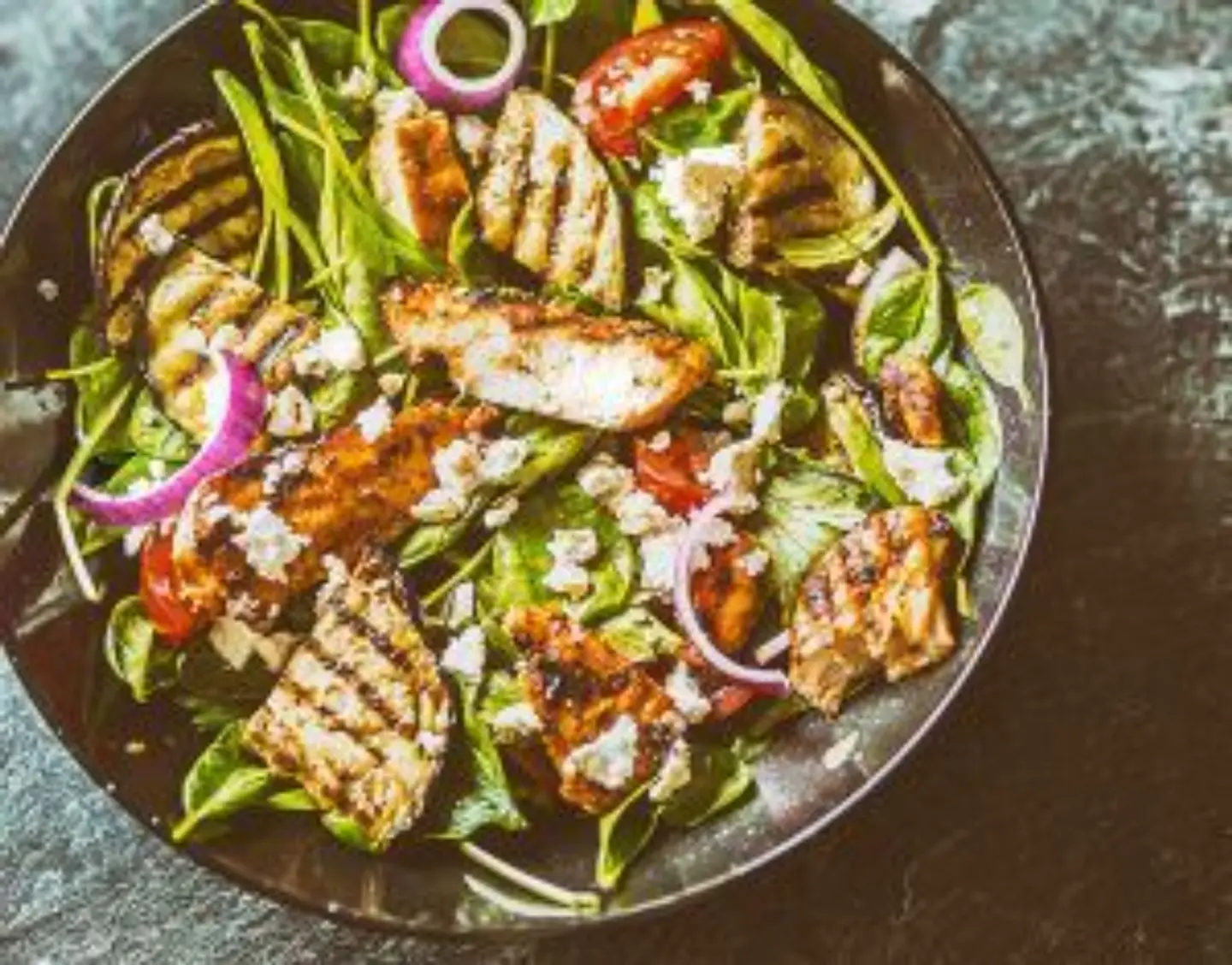 Eggplant And Chicken Salad