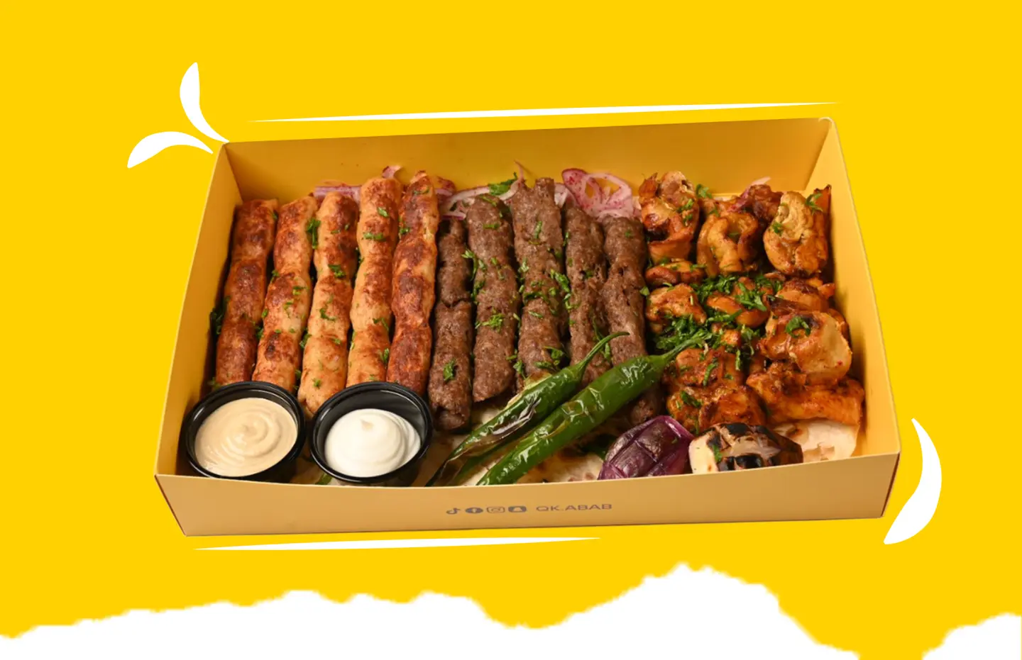 10 Mixed Kebab Skewers