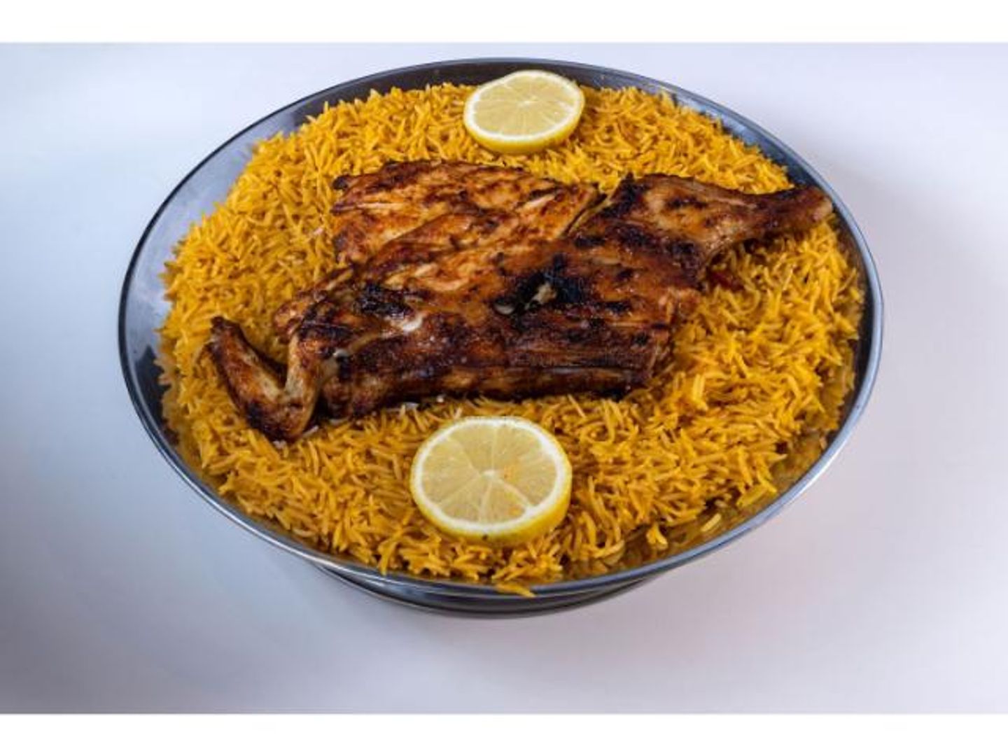 Half Charcoal Chicken With Rice