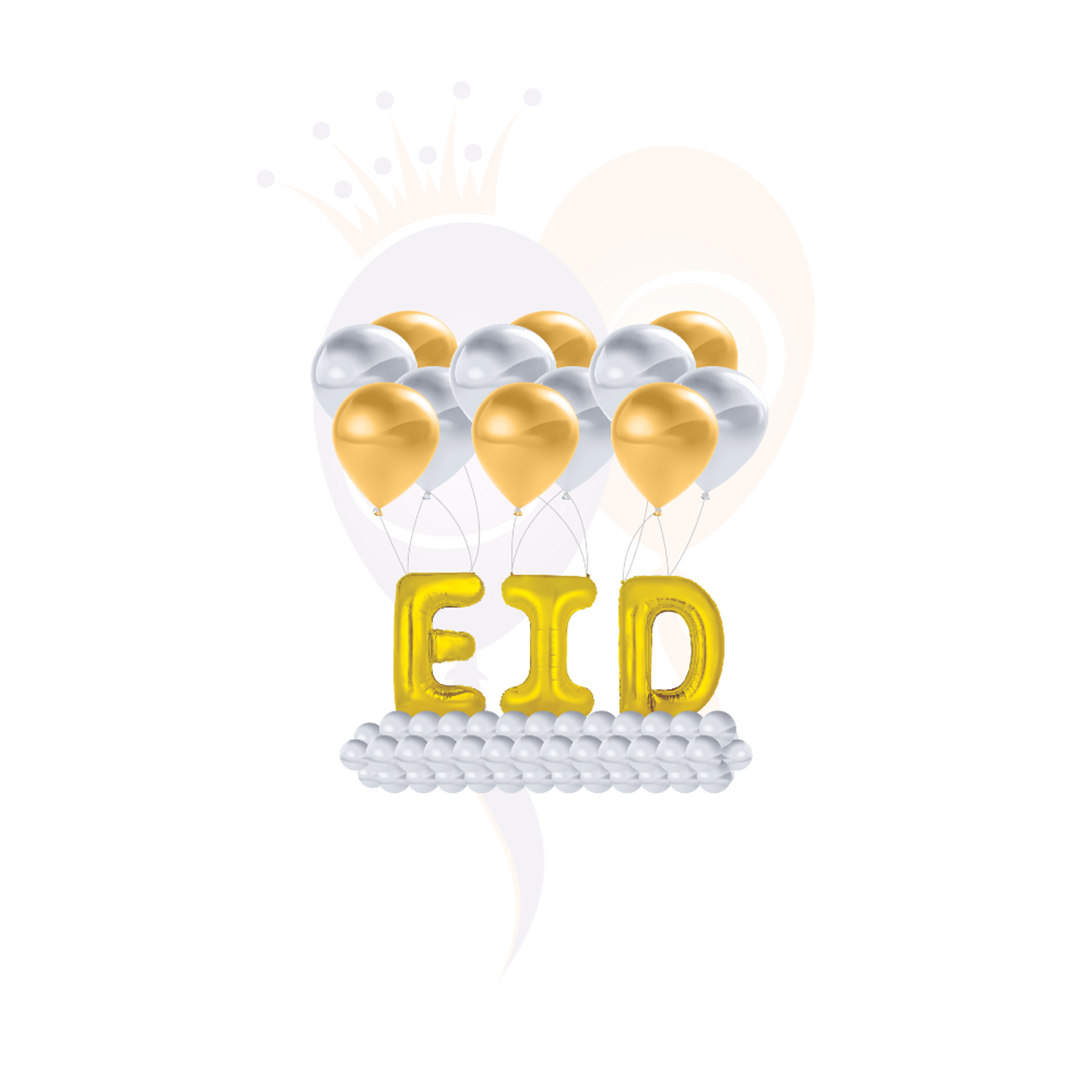 حروف طائرة ذهبي