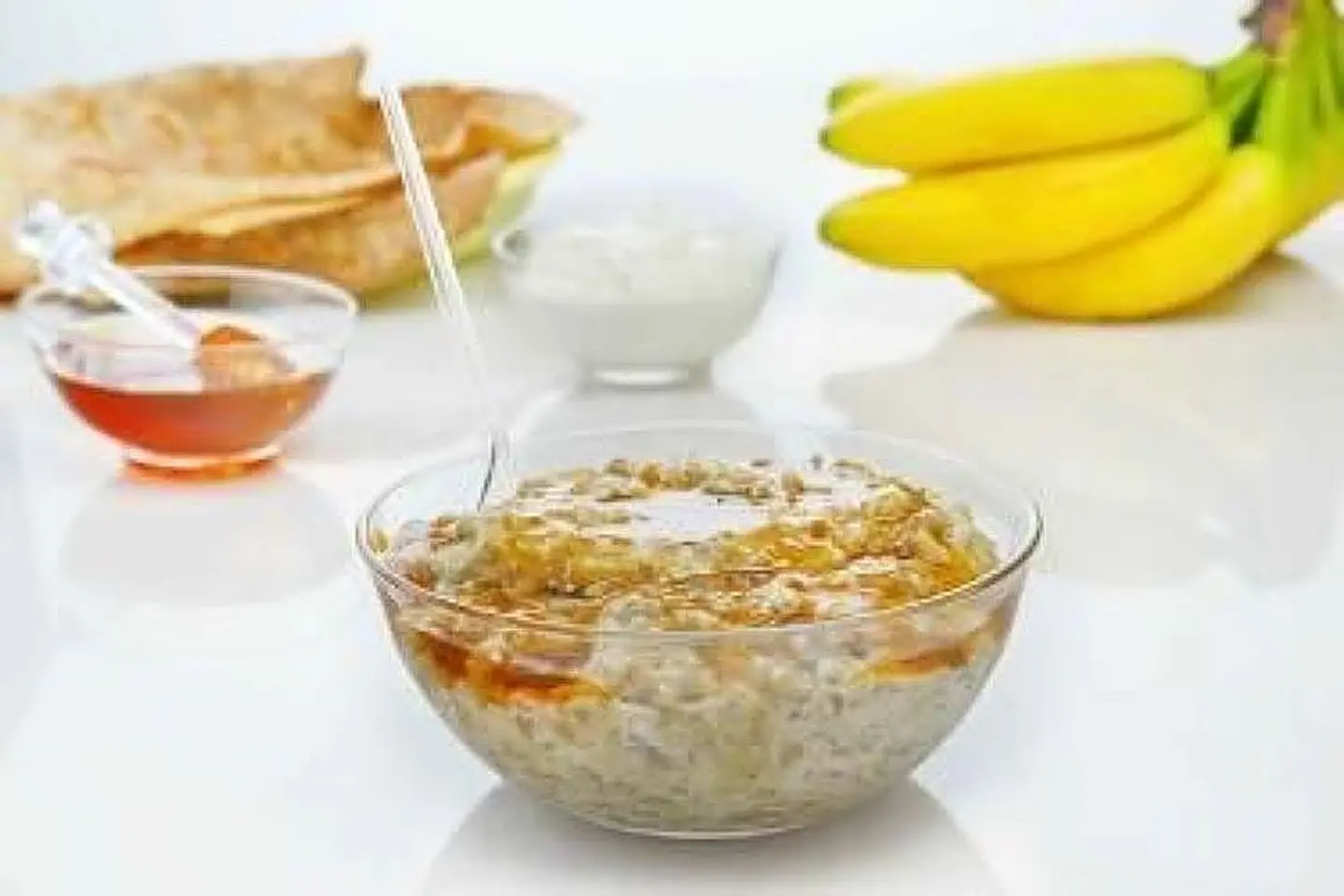 معصوب قشطة مع عسل وسمن