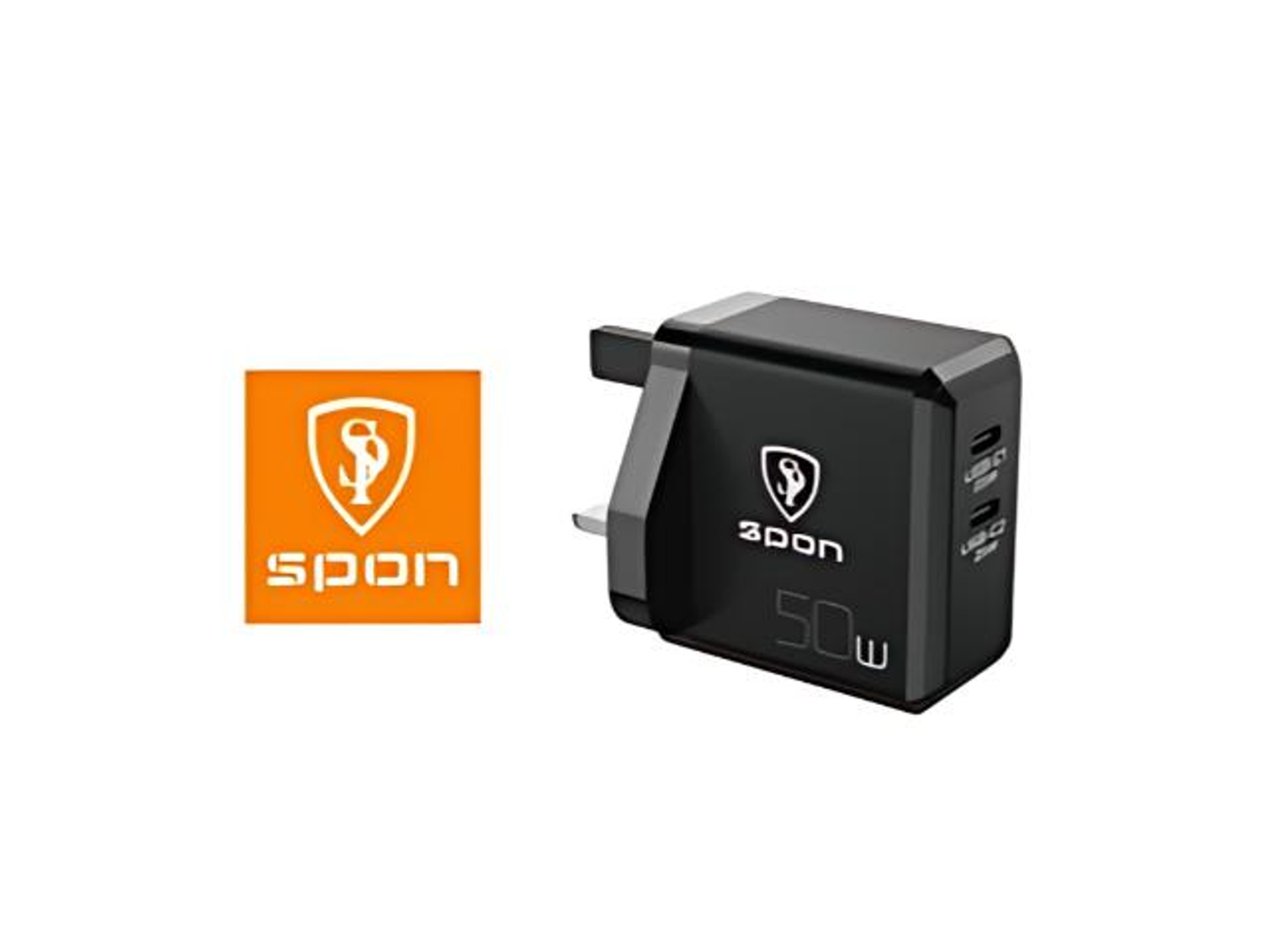 شاحن جداري سبون 50 واط 2 تايب سي