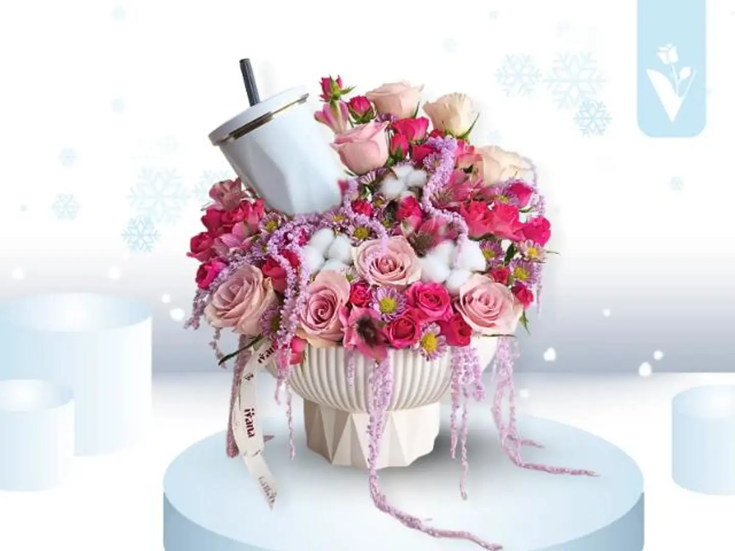 لحظات الشتاء الزهرية