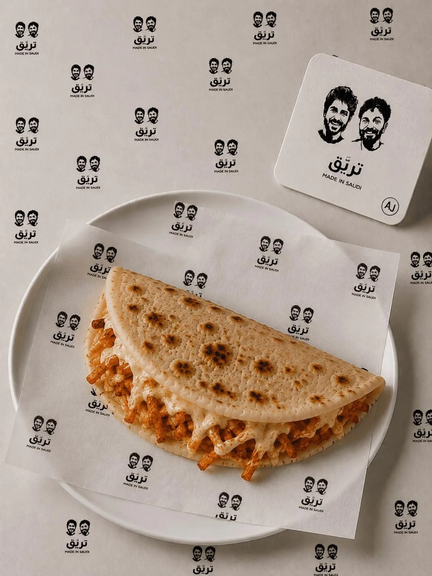 Cream Cheese And Oman Chips Chapati
