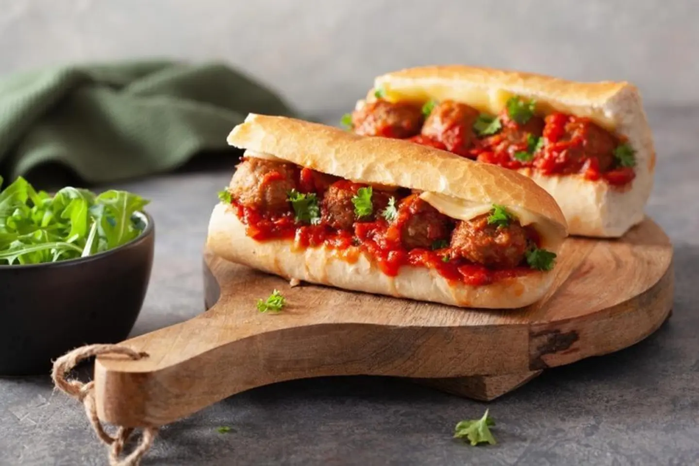 Meat With Tomatoes Sandwich