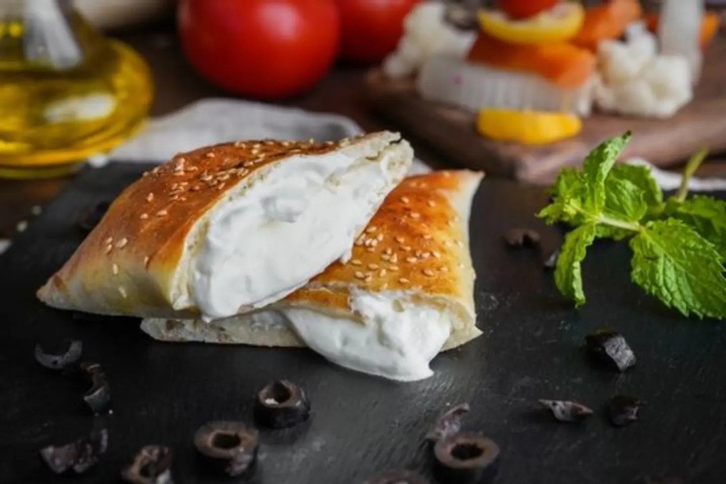 Labnah With Mint Pie