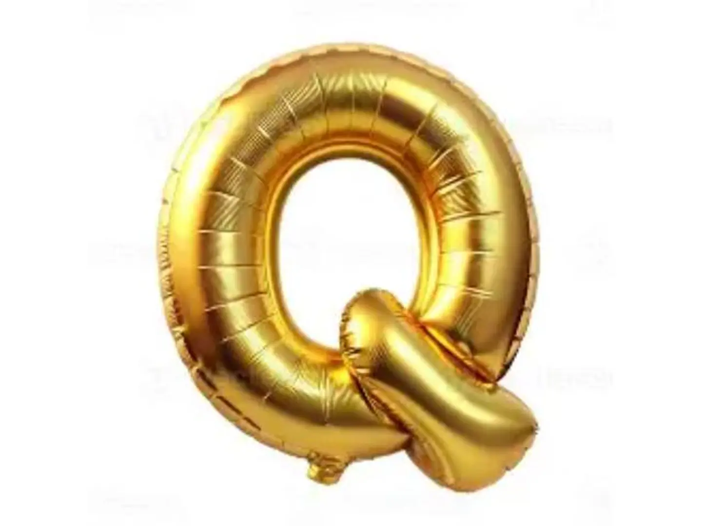 Gold Letter Balloon Q