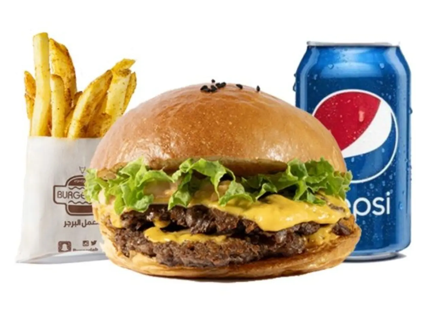 Meal Double Burger Beef