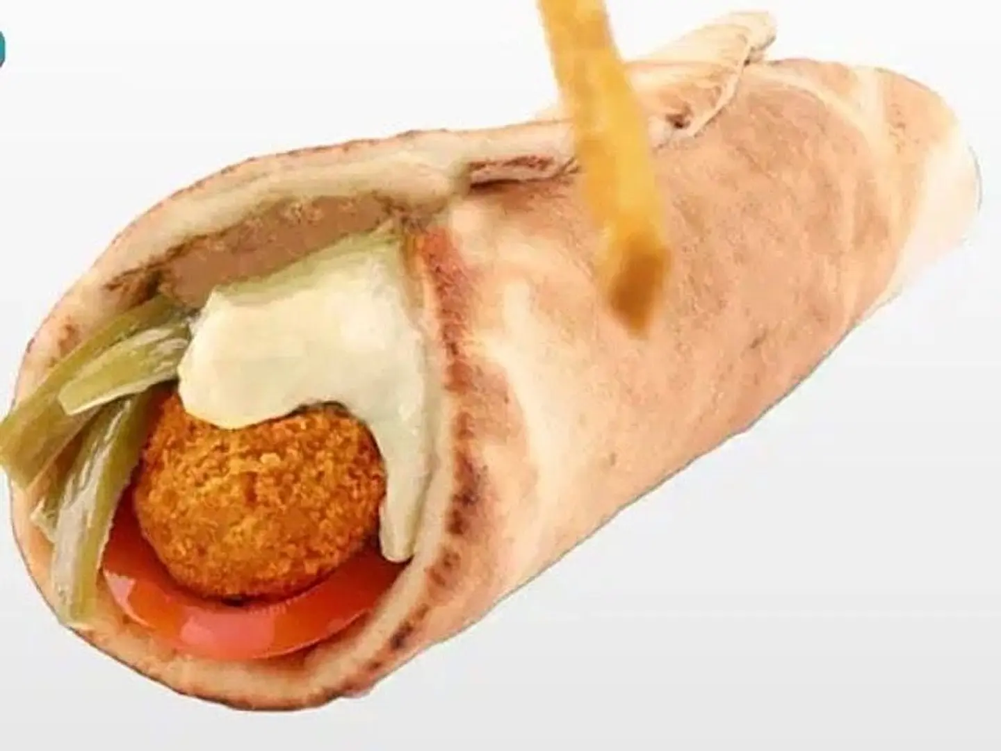 سندويش فلافل مكس بدون حمص