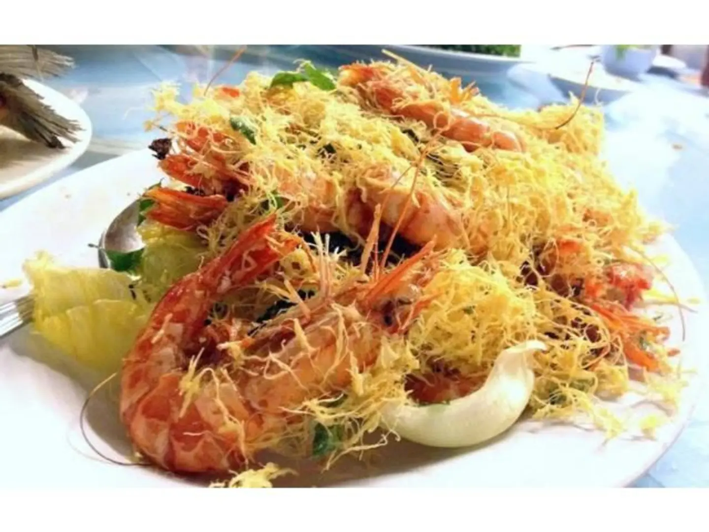 روبيان مقلي بالزبدة