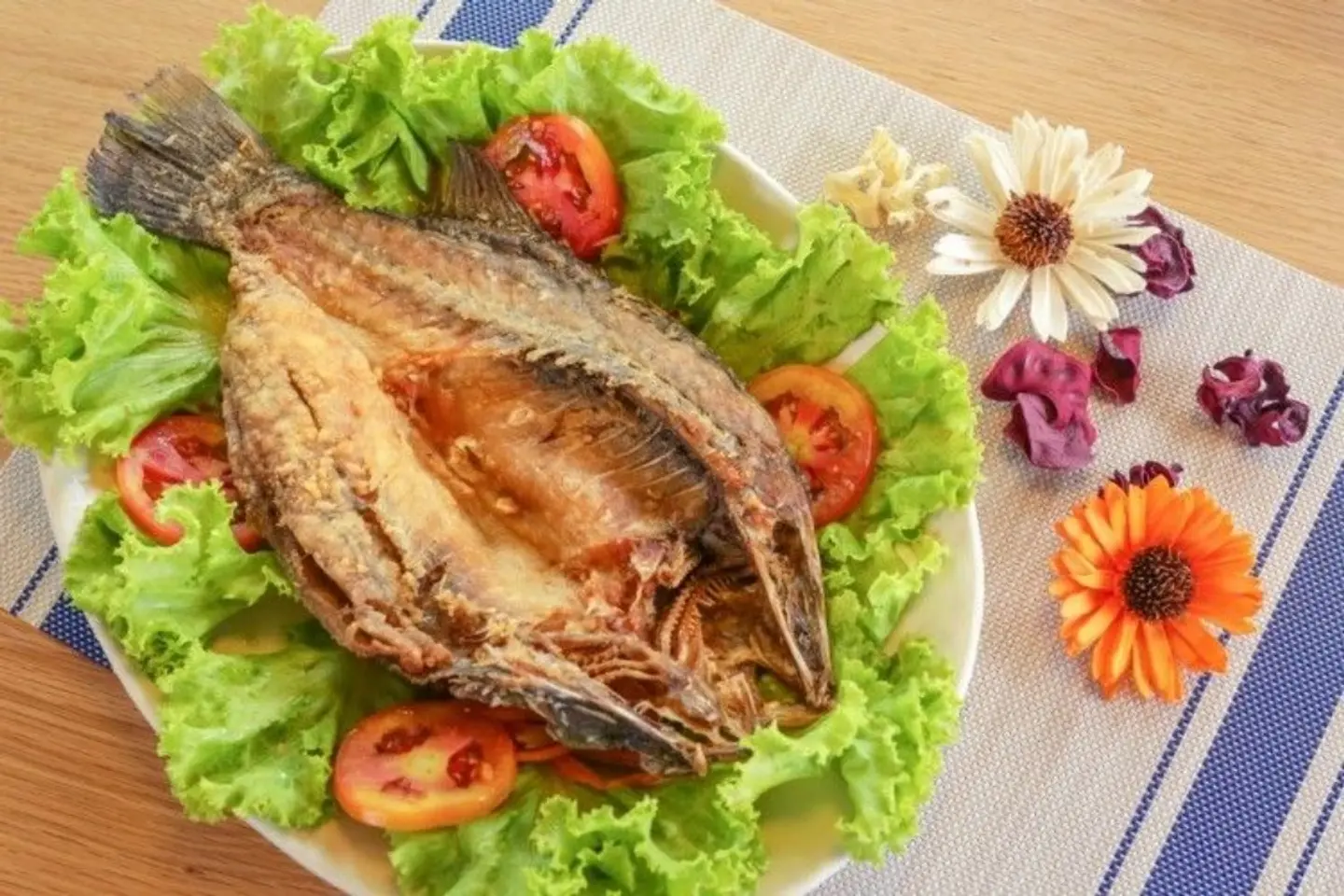 Fried Emperor Fish