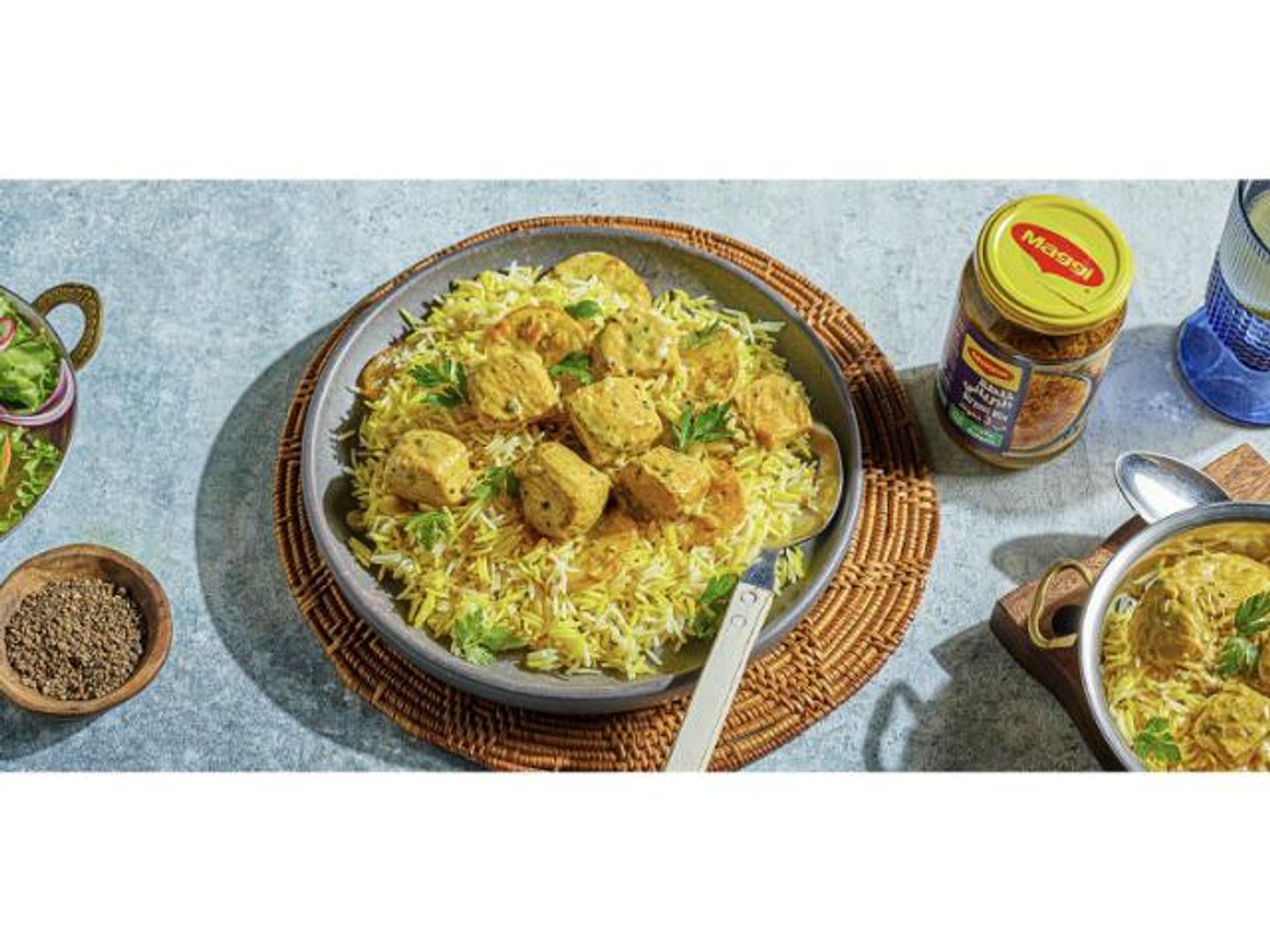 Dum Biryani With A Quarter Of Tandoori Chicken